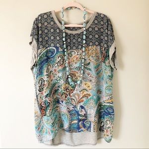 Ava James Cap Sleeve Tunic